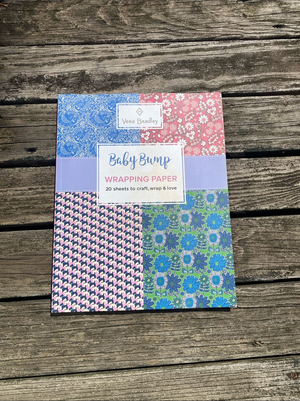 Vera Bradley Baby Bump Multicolor Wrapping Paper